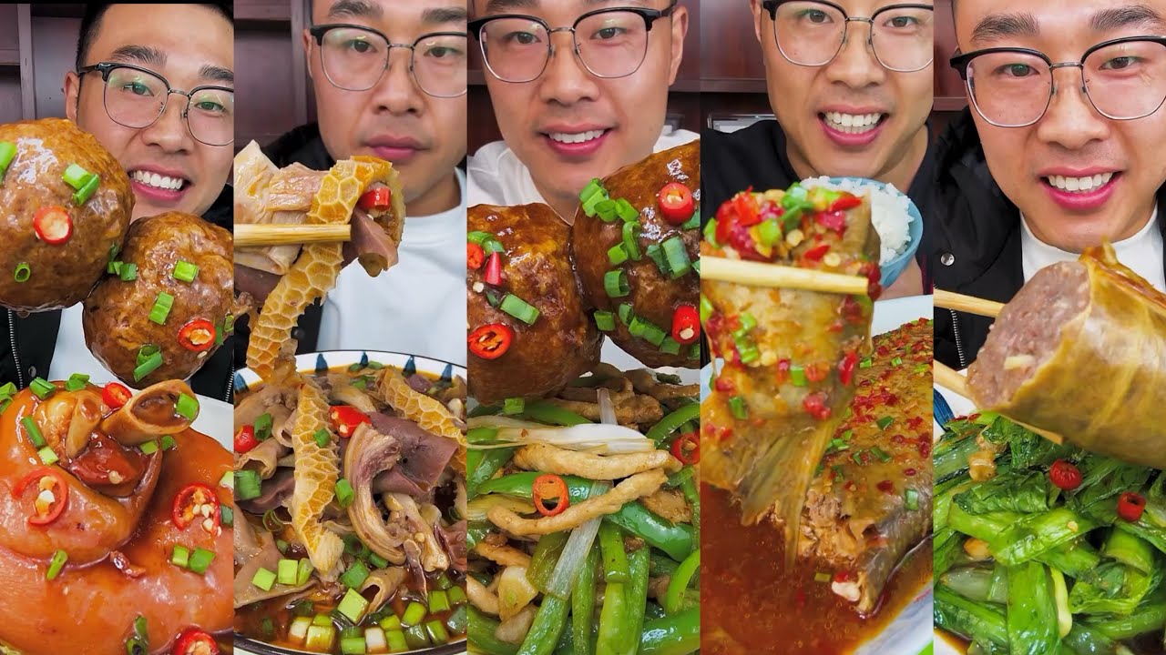 Chinese Home Cooking: Braised Lion&rsquo;s Head, Stir-Fried Lamb Offal & Pork Intestines Tutorial 😋