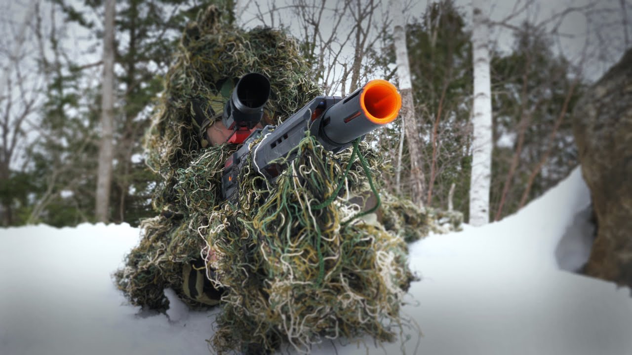 Nerf War: Sniper Vs. Sniper