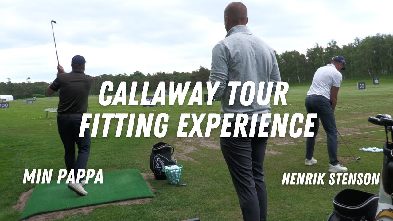 Min pappa svingar bredvid HENRIK STENSON?! - Callaway Tour Fitting Experience - MXPGolf.se