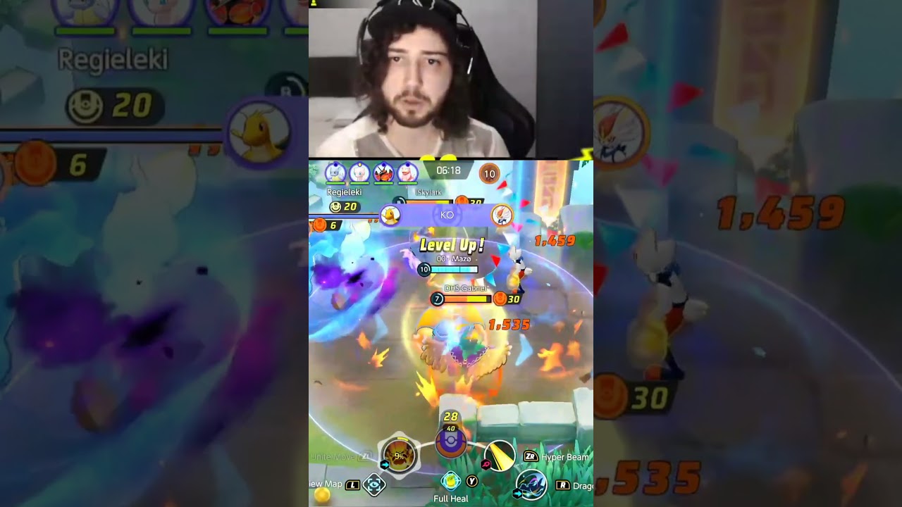 Hyper Beam Para Objetivos &Eacute; Coisa do Passado #shorts #pokemonunite #babymazo