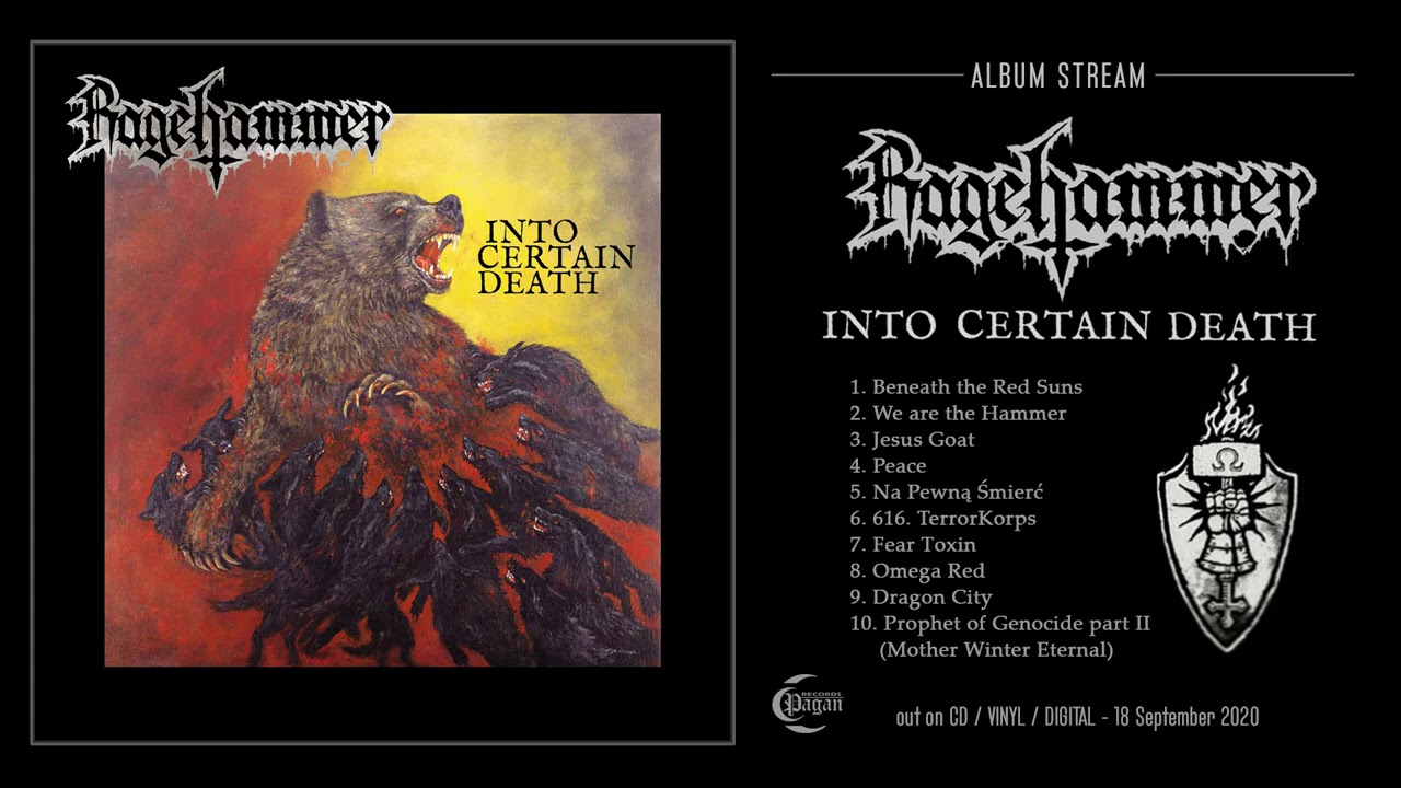 RAGEHAMMER - Into Certain Death [ALBUM STREAM]