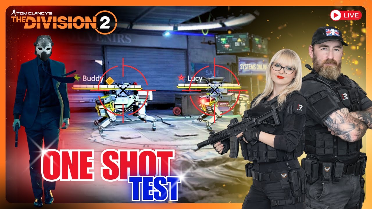 🔴 LIVE  Refining the One-Shot 'John Wick' Build — Boss Test Today  The Division 2