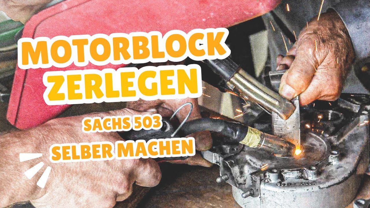 Sachs Motorblock zerlegen⚙️ Wir erklären Schritt für Schritt⚒️  (503 Motor Teil 2)