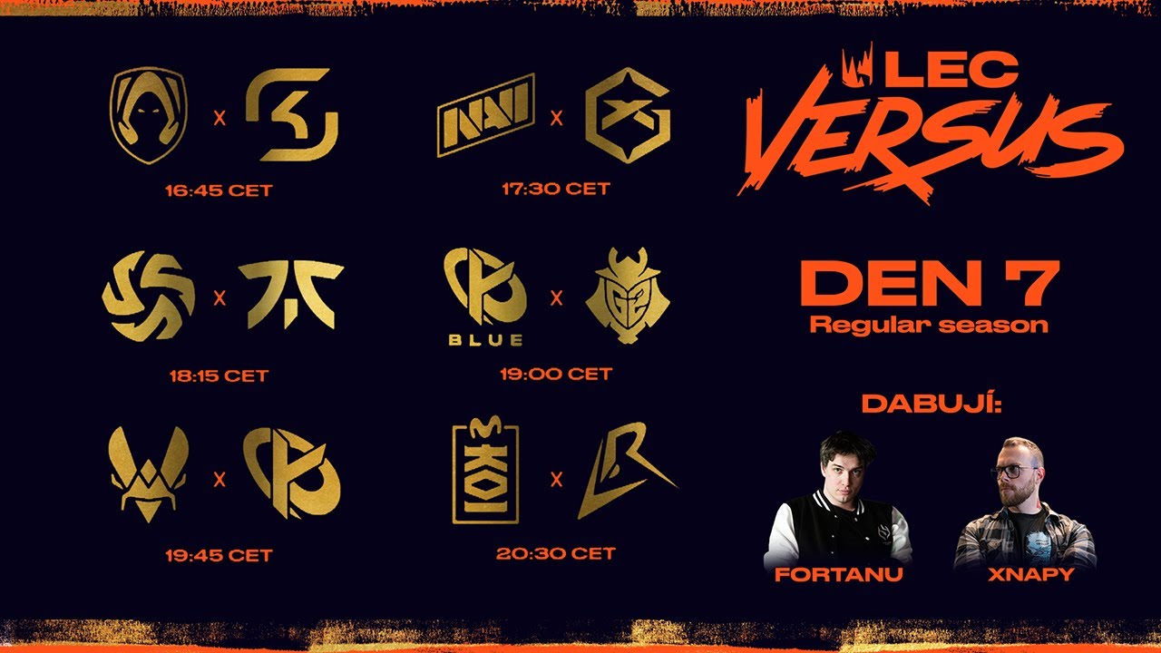 LEC Versus co-stream | D7 - 6x BO1 | Regular Season W3D1 | #WatchLEC