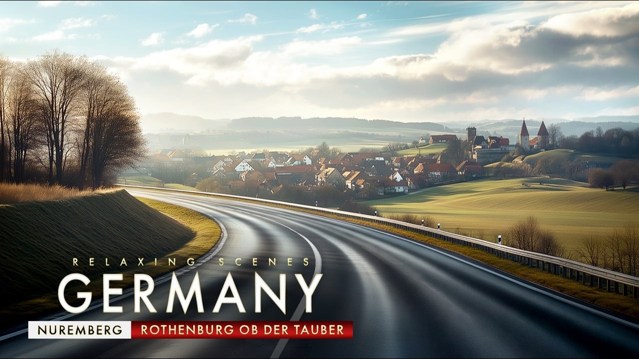 One of Germany’s Most Relaxing Drives | Nuremberg → Rothenburg ob der Tauber | Driving Tour 4K