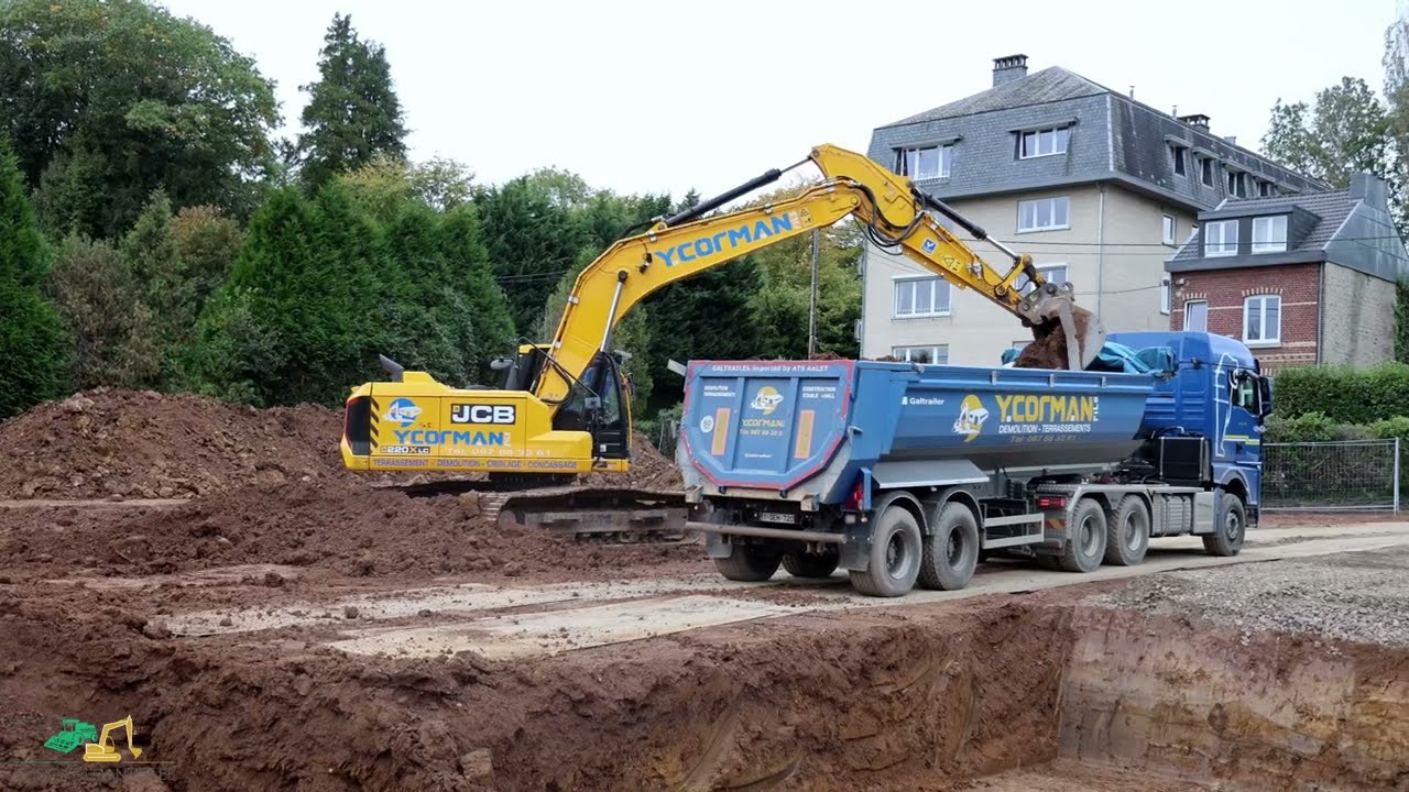 Y Corman au terrassement à Heusy