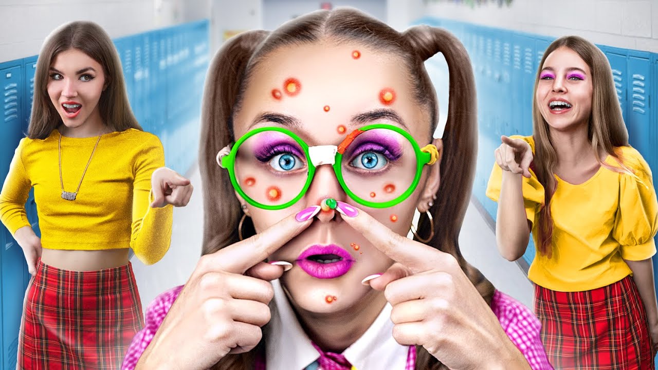 De Nerd a Popular / Transforma&ccedil;&atilde;o Extrema com Bugigangas do TikTok