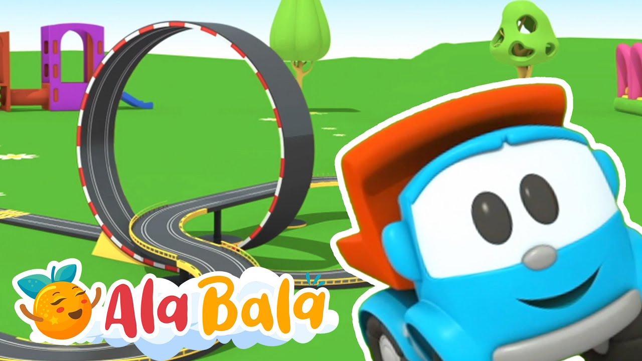 Pista de curse și camionul Leo 🤩 60 MIN Desene animate educative pentru copii - AlaBaLa