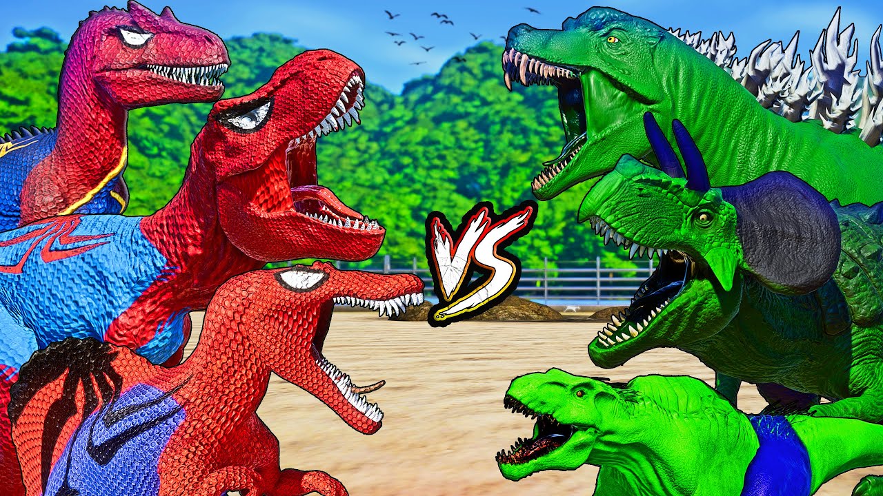 ALL RED SPIDER-MAN TEAM vs ALL GREEN HULK SUPERHERO PRO TEAM! I SUPERHERO's Story!