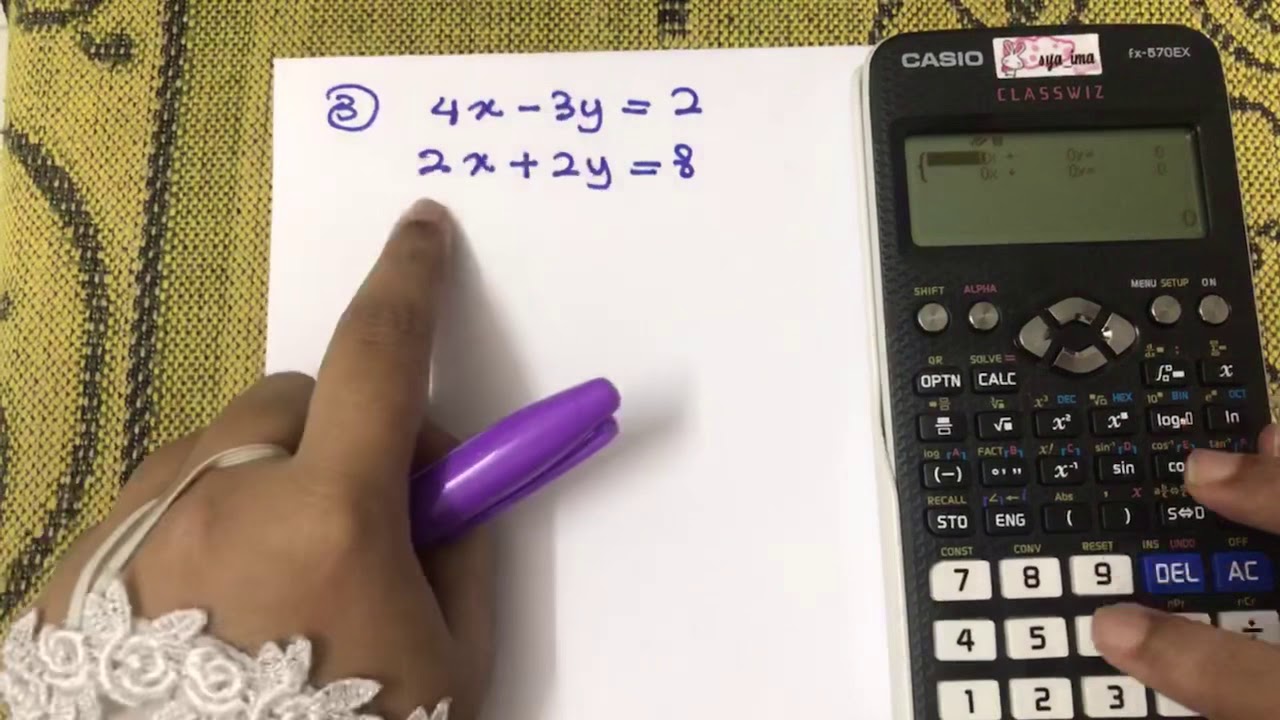 Persamaan Serentak 2 Pemboleh Ubah (Kaedah Penghapusan) (5 soalan + Penerangan + Cara Semak Jawapan)
