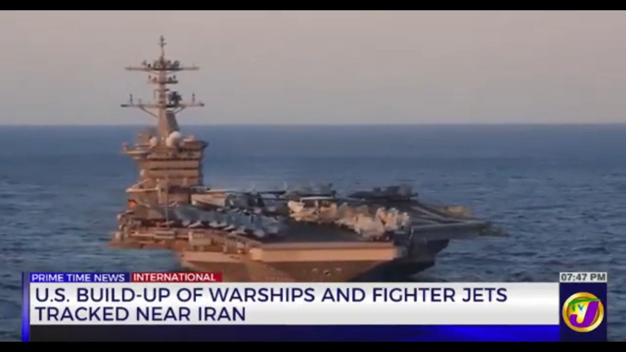 US Build-Up of Warships and Fighter Jets Tracked Near Iran | TVJ News