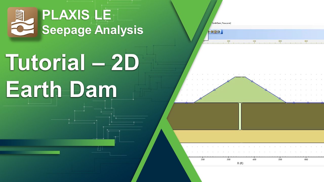 Tutorial: 2D Earth dam - 2D/3D Seepage analysis with PLAXIS LE (10/11)