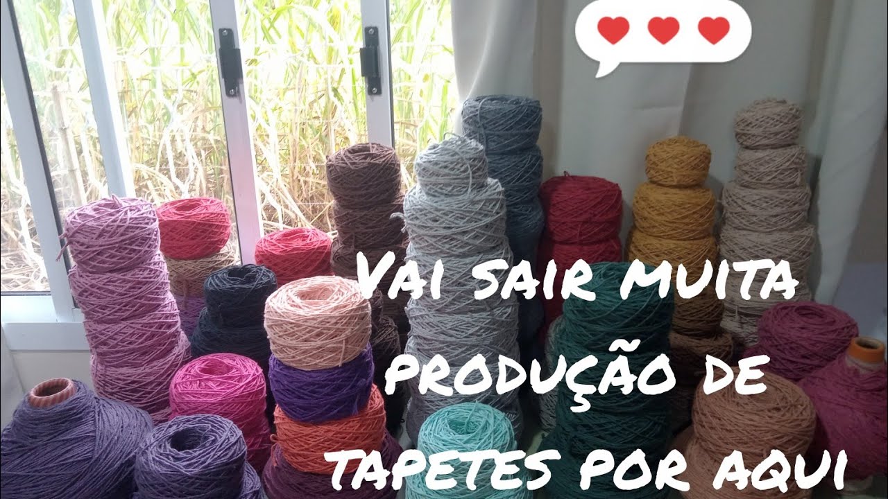 Vamos voltar com produção com as sobras #zerosobras #crochet #tapetesdecroche