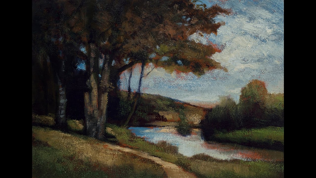 Study by M Francis McCarthy of Trees Near River by Edward Bannister
