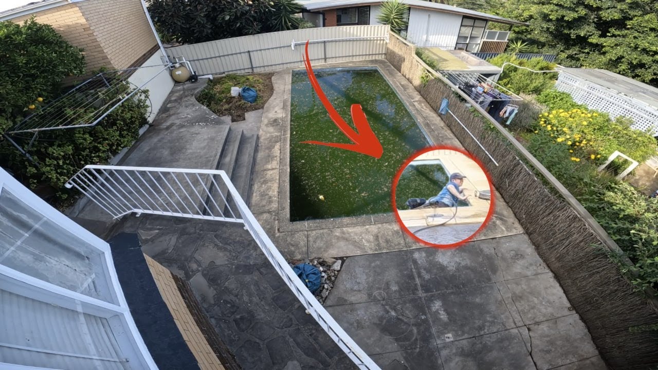 Pool SWALLOWED Me While Cleaning!