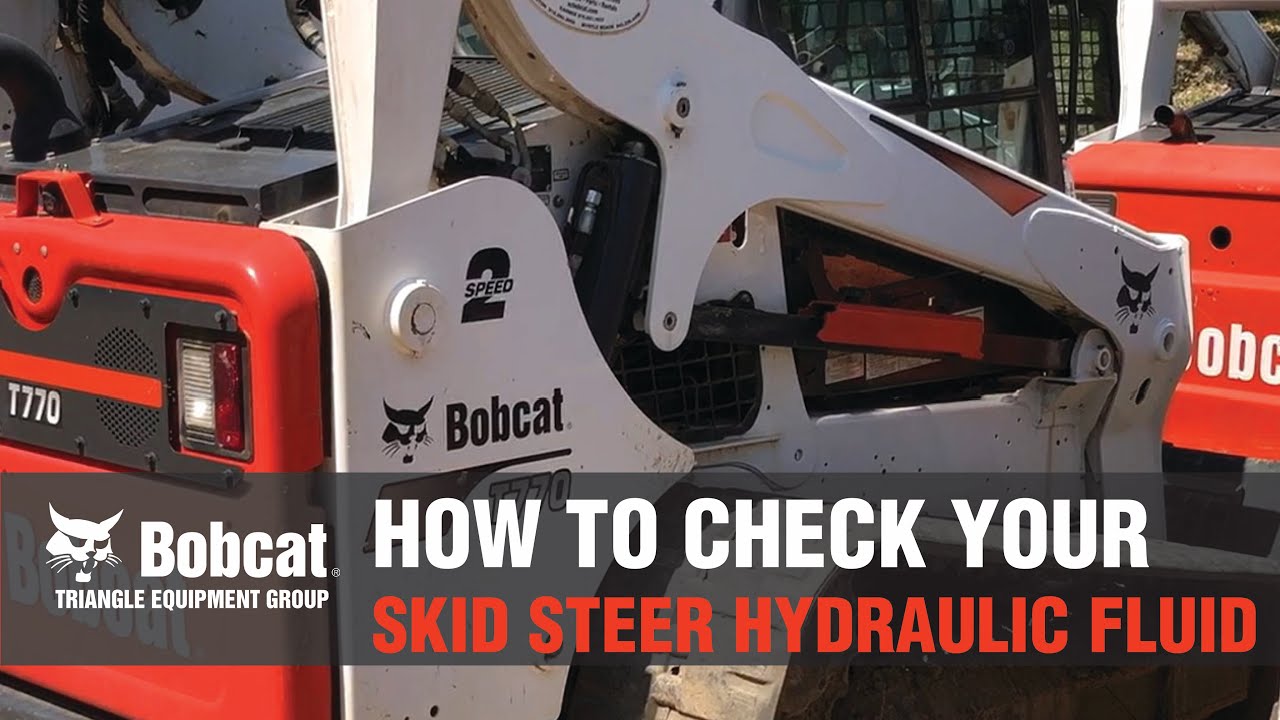 How to check hydraulic fluid on your Bobcat skid steer #bobcatequipment