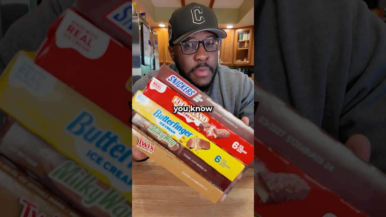 NEXT LEVEL Candy Bar Ice Creams! HONEST review #snacks #foodreview #shorts