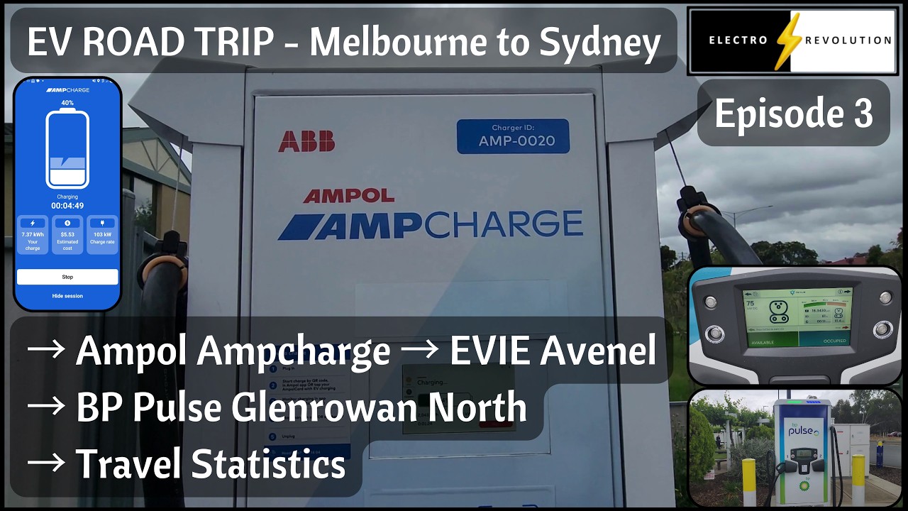 EV Road Trip: Melbourne to Sydney | Ampol, EV & BP Pulse Charging Costs | Episode 3