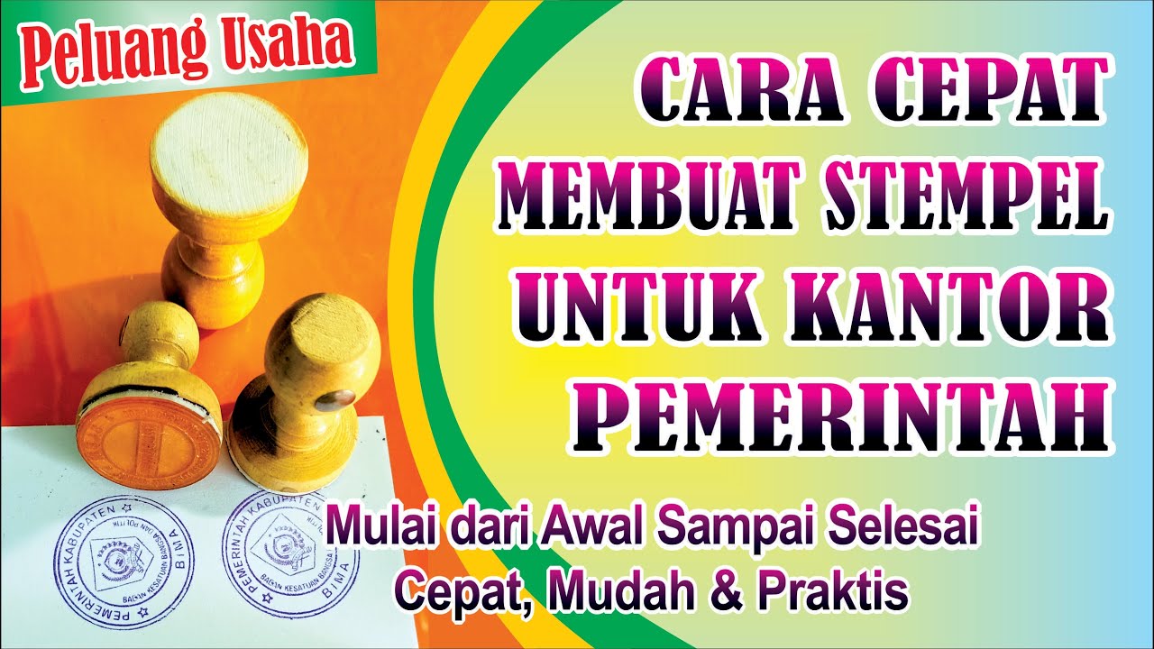CARA MEMBUAT STEMPEL KAYU