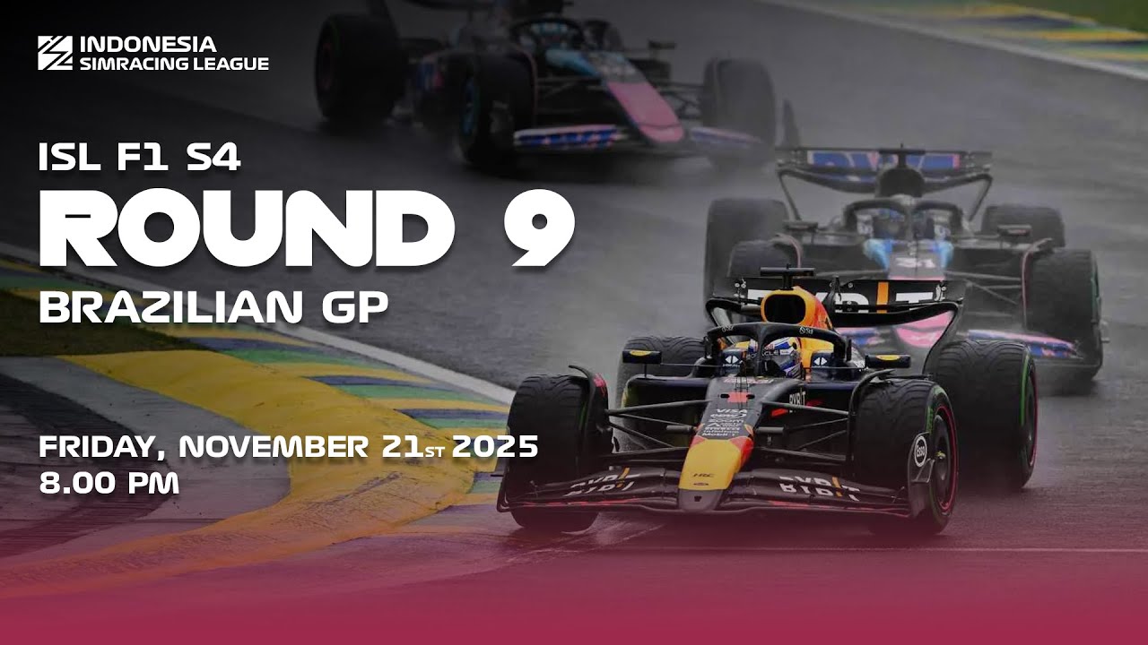 INDONESIA SIMRACING LEAGUE SEASON 4 - F1 ROUND 9 | BRAZILIAN GP | F1 25 GAME