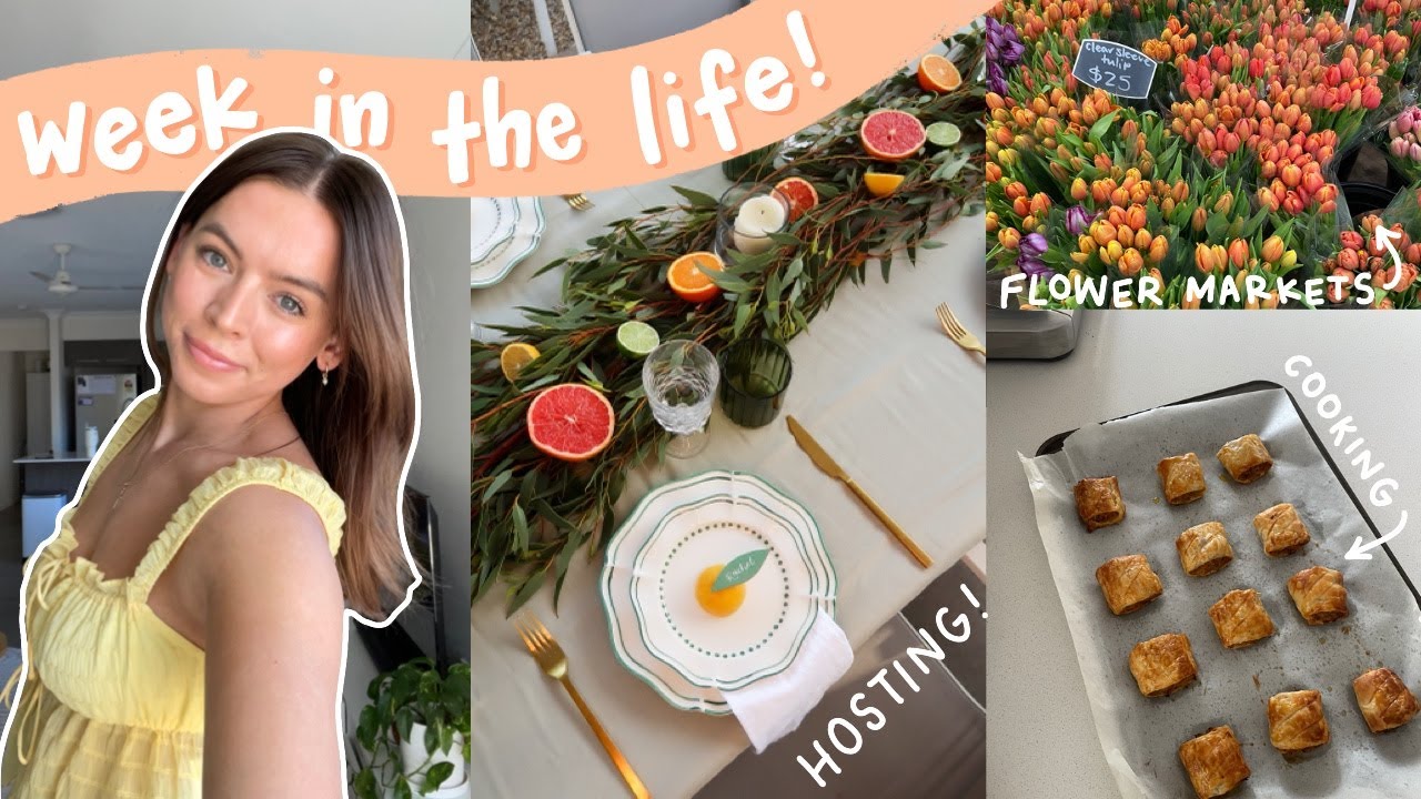 [weekly vlog] 🍋 getting my life together, hosting BTS & cooking!