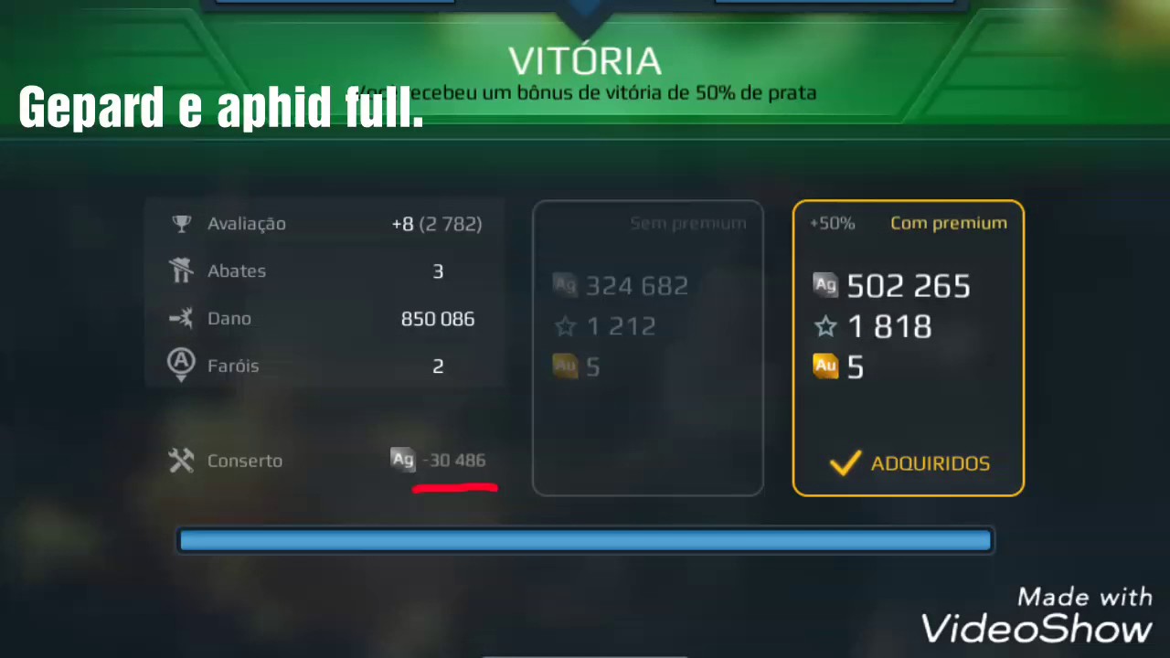 WWR #05  Gepard + Aphid full = 800mil de dano