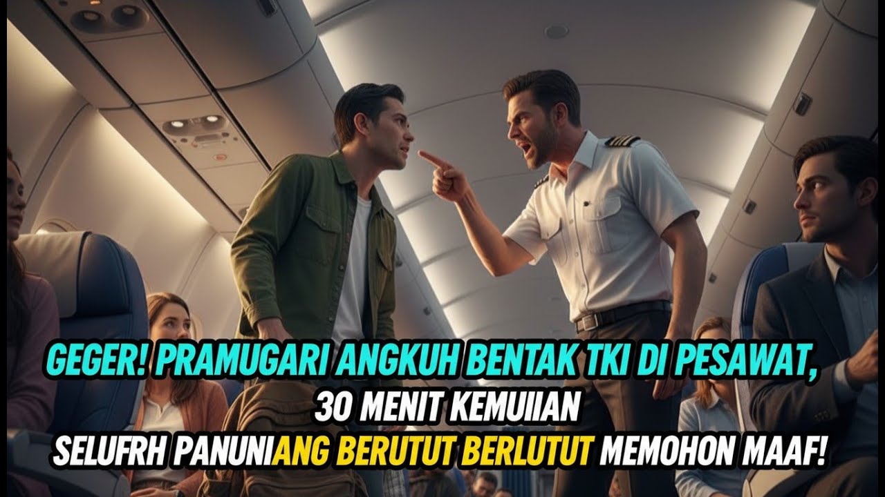 KARMA TKI DIREMEHKAN‼️ DETIK DETIK Pramugari Angkuh Bentak TKI di Pesawat, 30 Menit