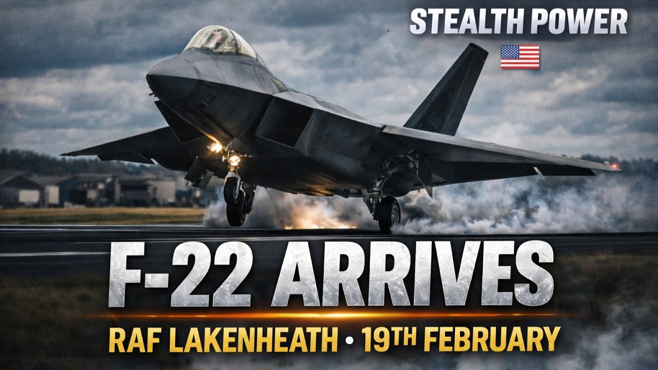 F-22's Arrive @ Lakenheath 19th February