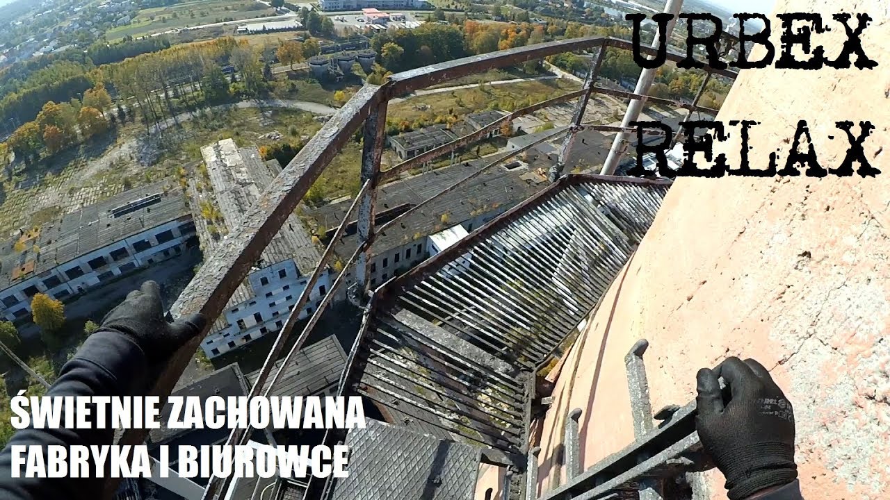 Im dalej, tym ciekawiej - świetnie zachowana fabryka i biurowce + wyjście na komin - Urbex Relax