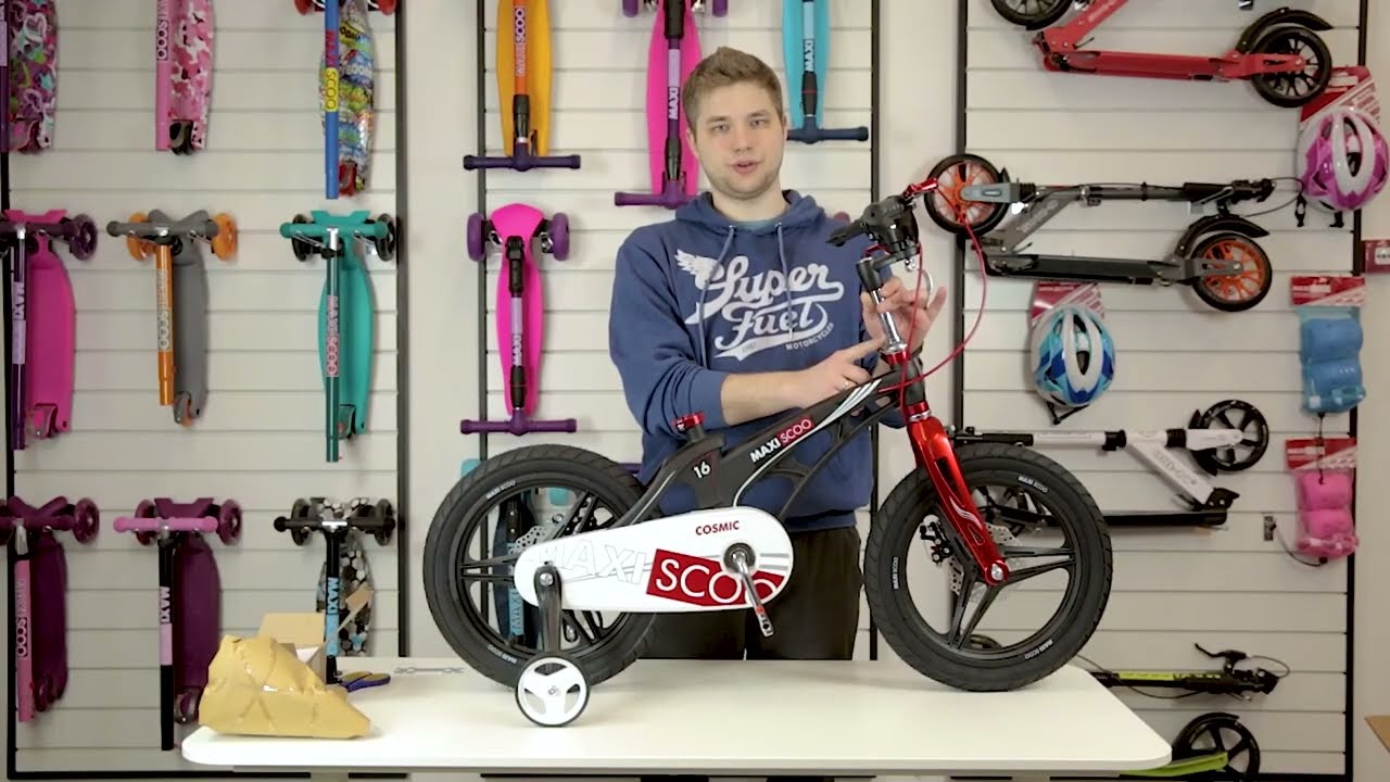 Видеоинструкция по сборке велосипедов MAXISCOO Cosmic, Space, Galaxy, Ultrasonic