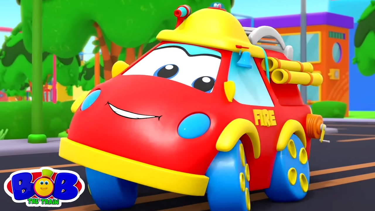 Wheels on the Firetruck Song for Kids | Fire Truck Nursery Rhymes