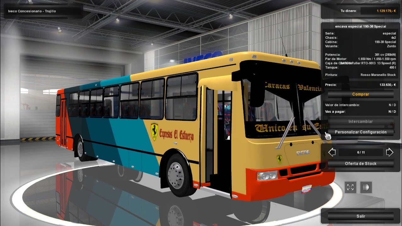 Viaje de Trujillo Barinitas en Directo ENCAVA ENT 3300 ETS2 1.27