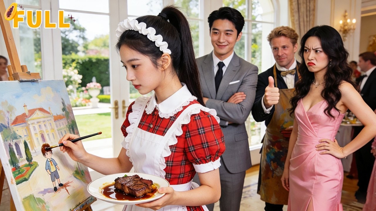 All artists failed CEO grandpa’s painting…A mocked poor maid finished it with sauce!