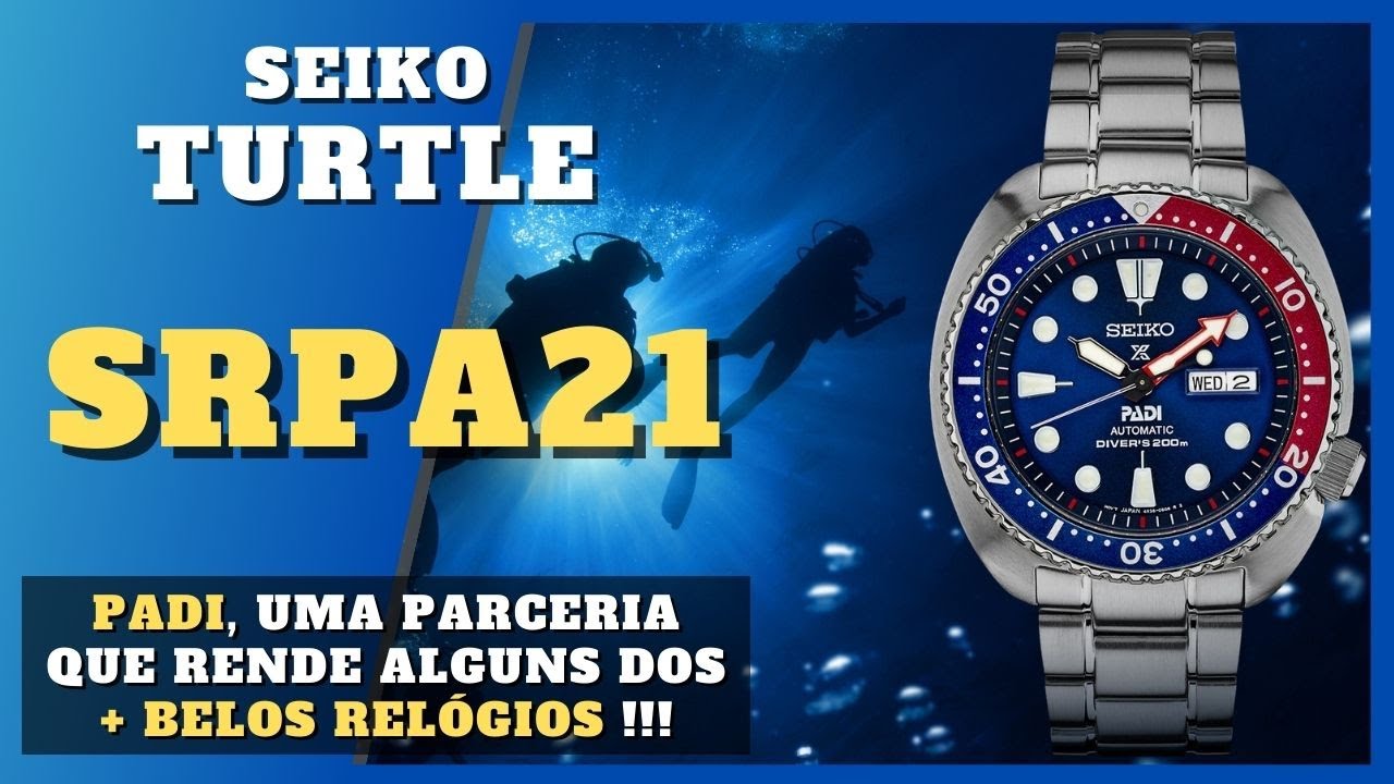 Review: Seiko Turtle PADI SRPA21 é O MELHOR 