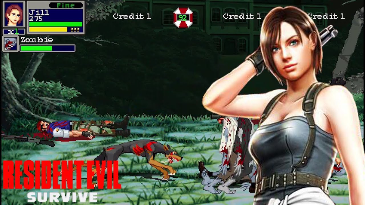 Survival mode - Resident Evil: Survive (Openbor game)
