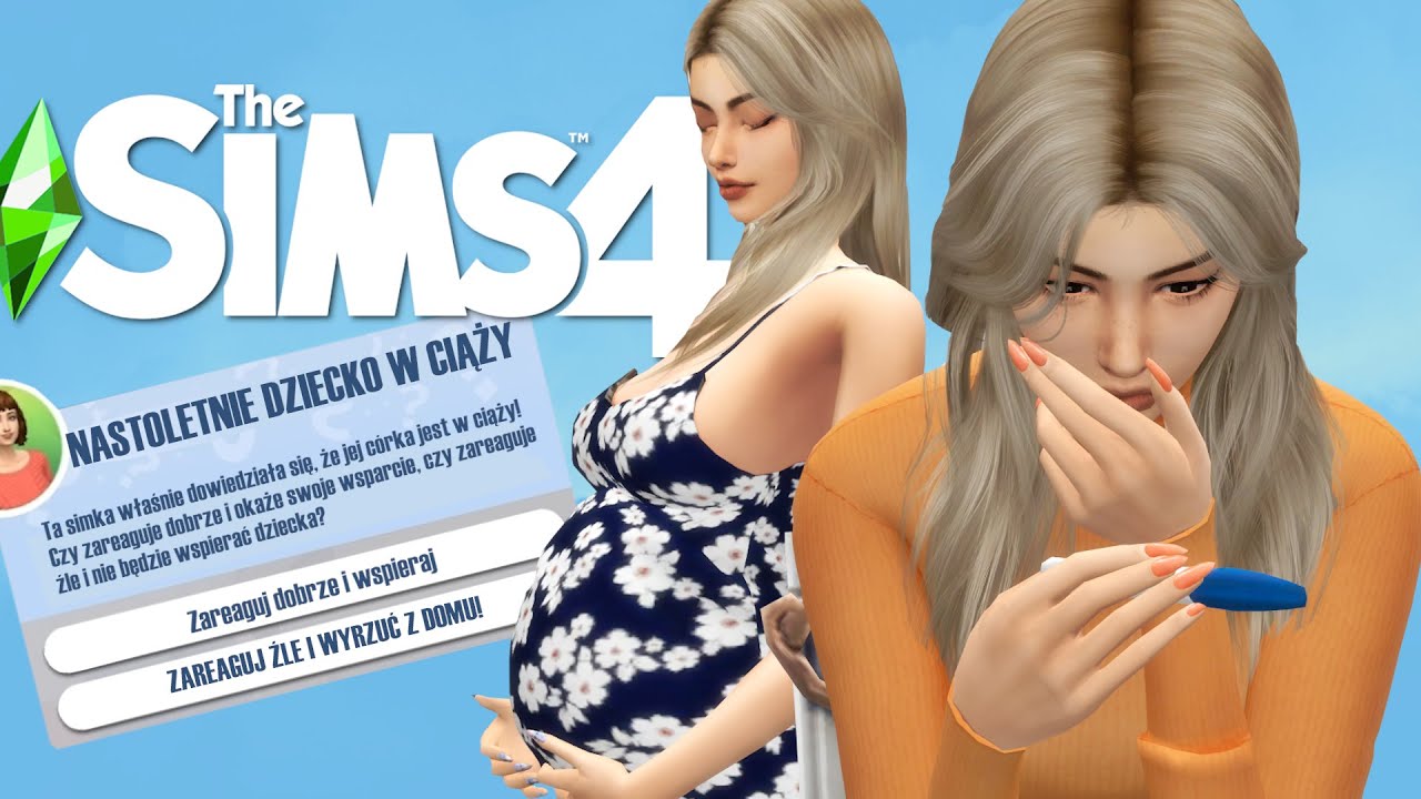 🤰🥺Najlepszy mod na NASTOLETNIĄ CIĄŻĘ do SIMS 4 (rodzice wyrzucają dziecko z domu...)