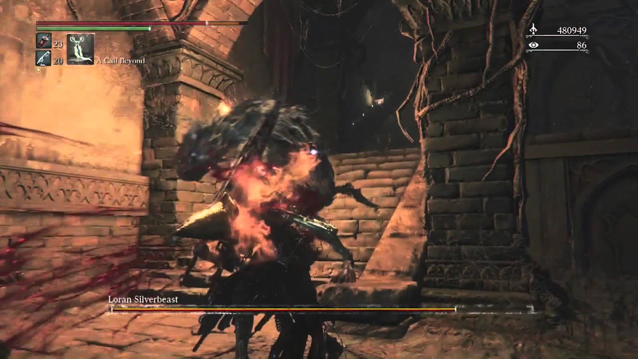 Bloodborne Loran Silverbeast Boss Fight