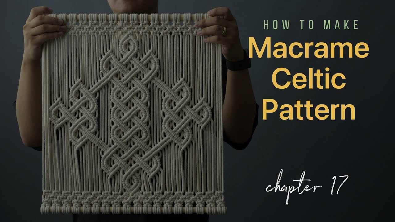 [Eng sub]How To Make Macrame Celtic Pattern/마크라메 켈틱매듭패턴 제작과정