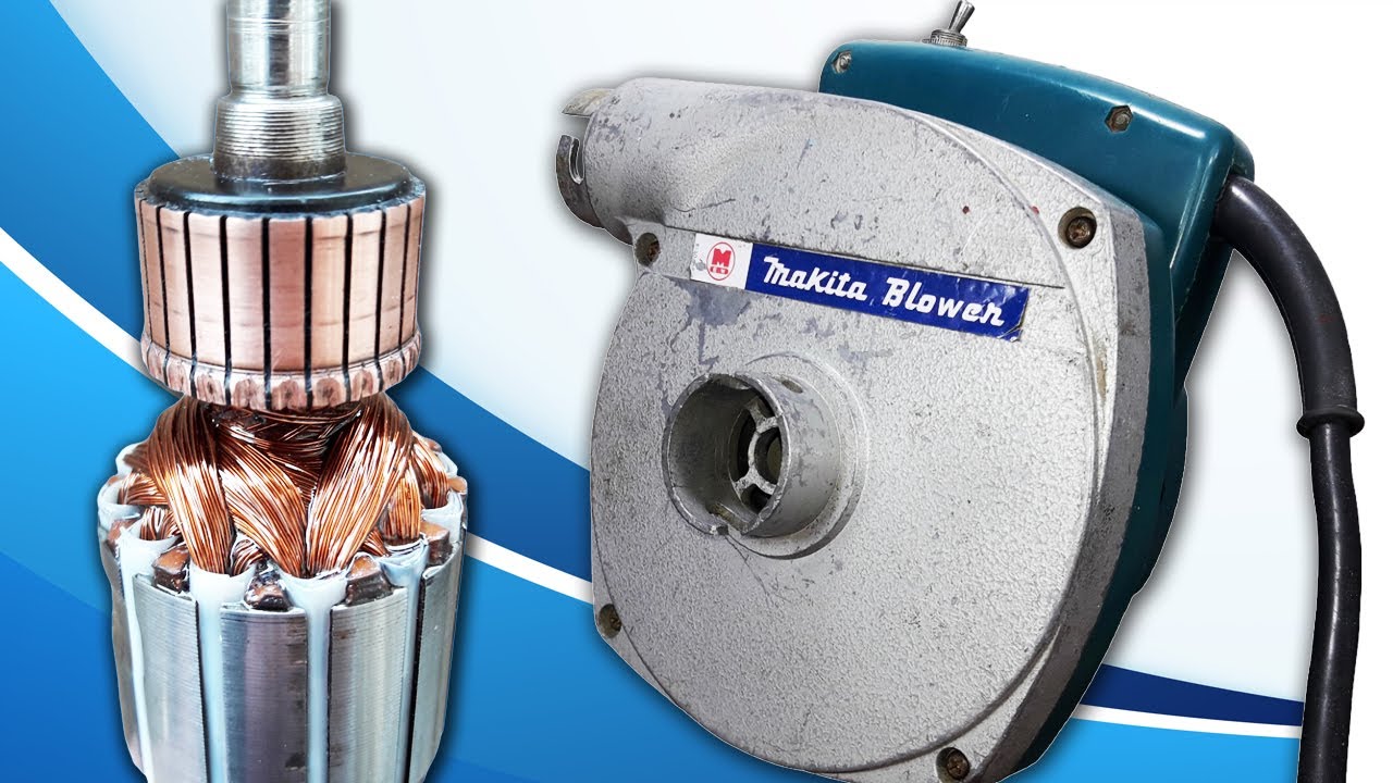 Old Makita Blower (4014b) Restoration and Winding