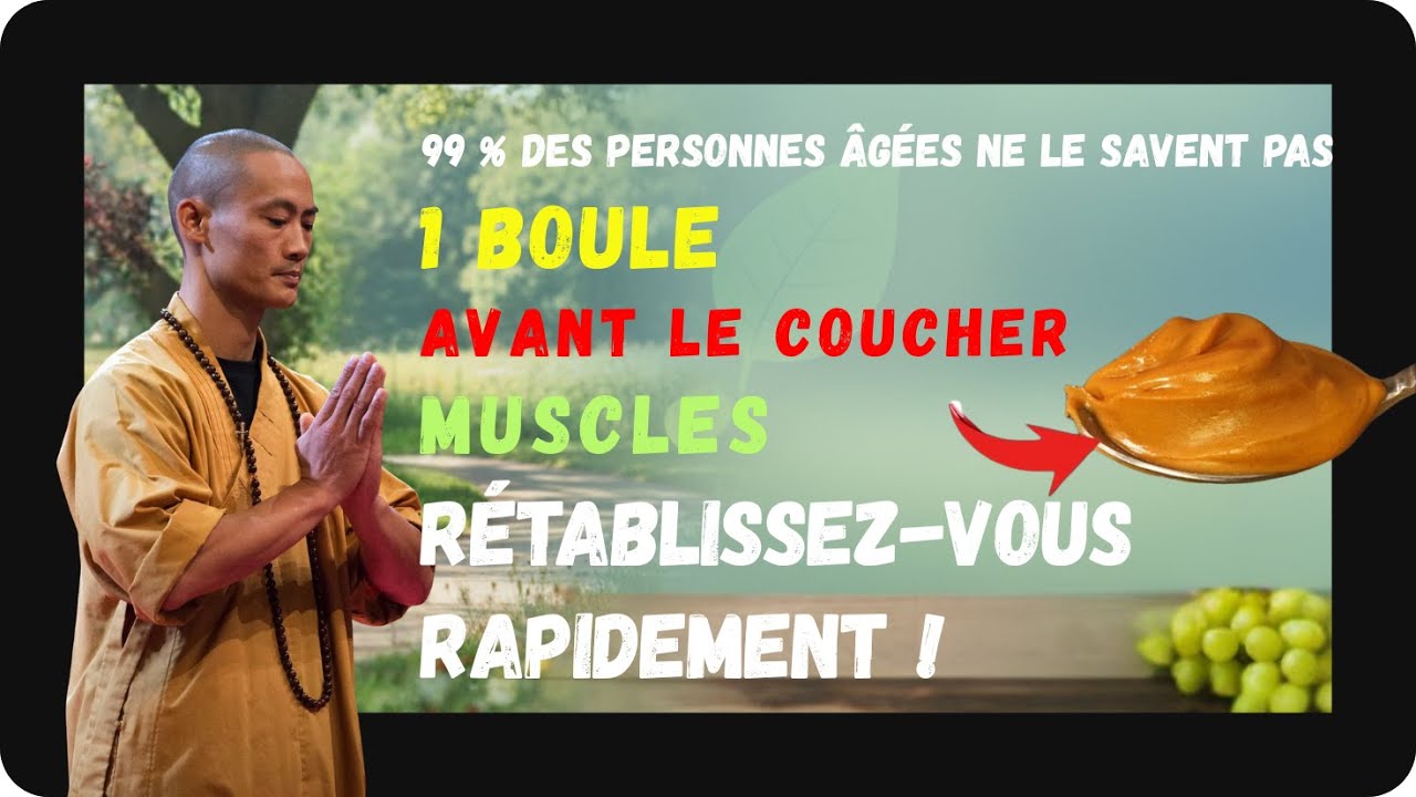 SENIORS : Faites CELA avant de dormir – Ou vos muscles disparaîtront sans cesse | Shi Heng Yi