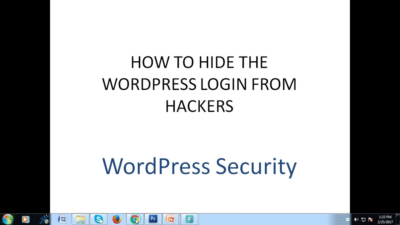 how to hide wordpress login from hackers
