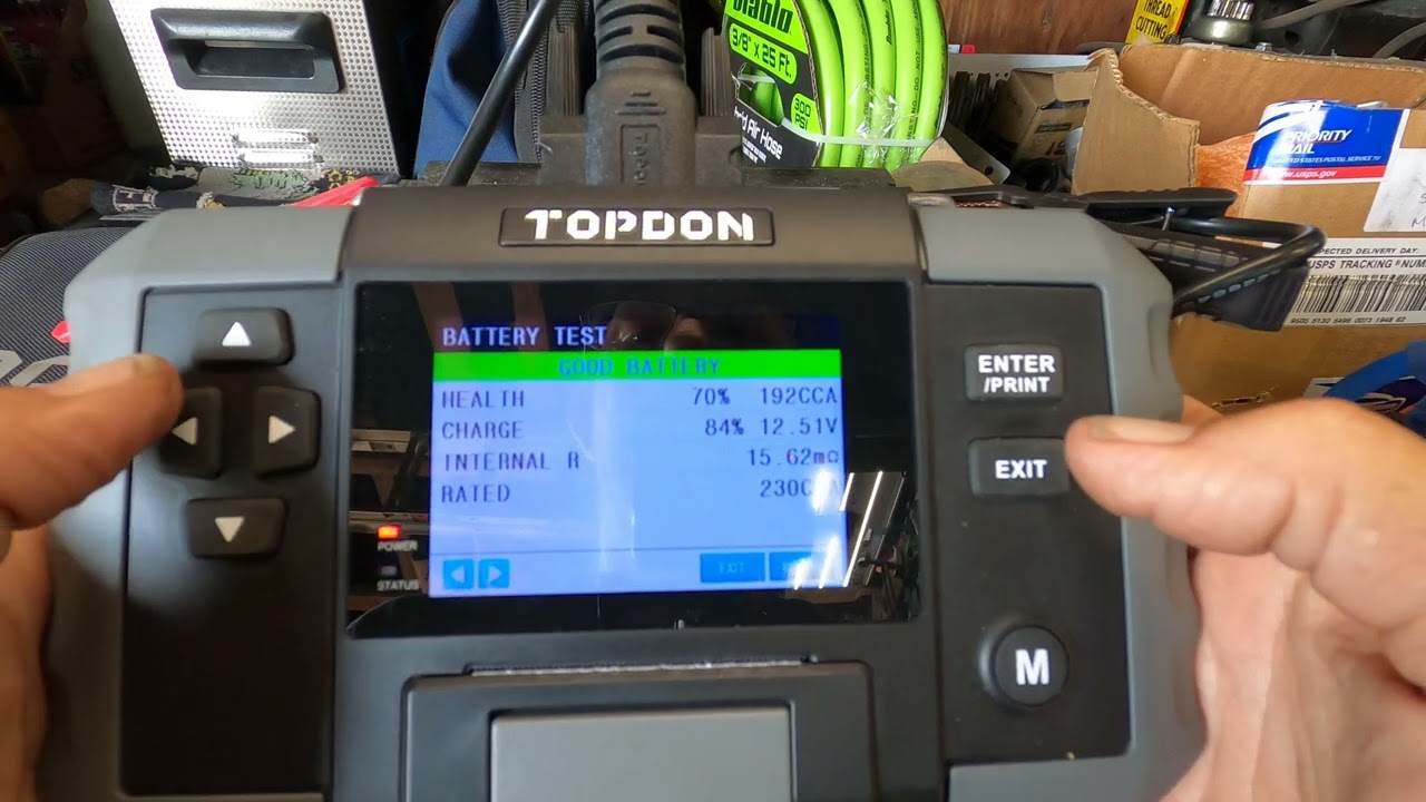 Topdon BT600 Professional Battery Tester, Starting Analysis and Charging Analysis With Printer!