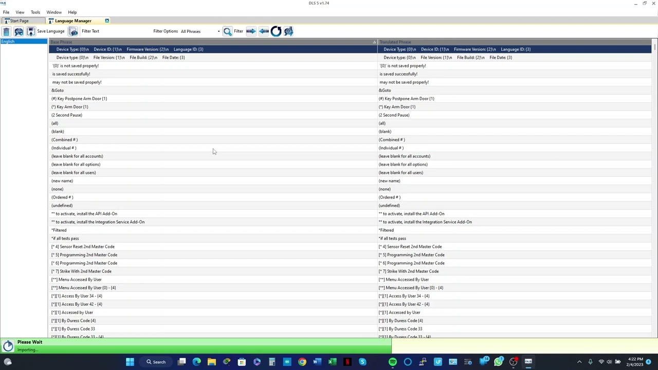agregar idioma adicional a software dls v