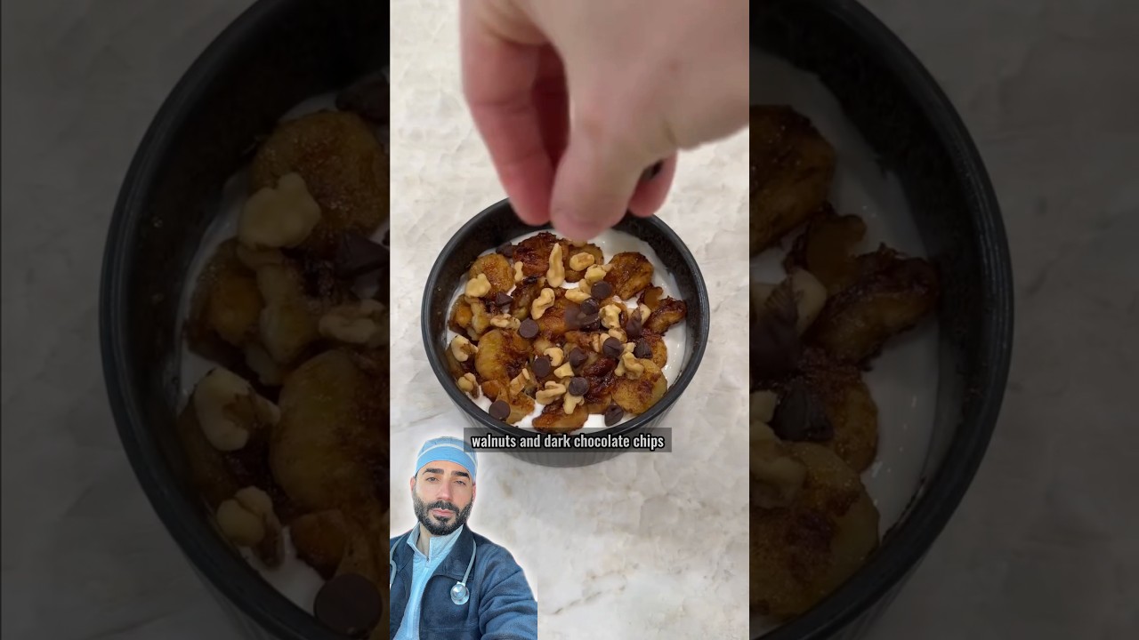 High Protein Yogurt Dessert Bowl #breakfast #healthyfood #bananarecipe #yogurt #protein