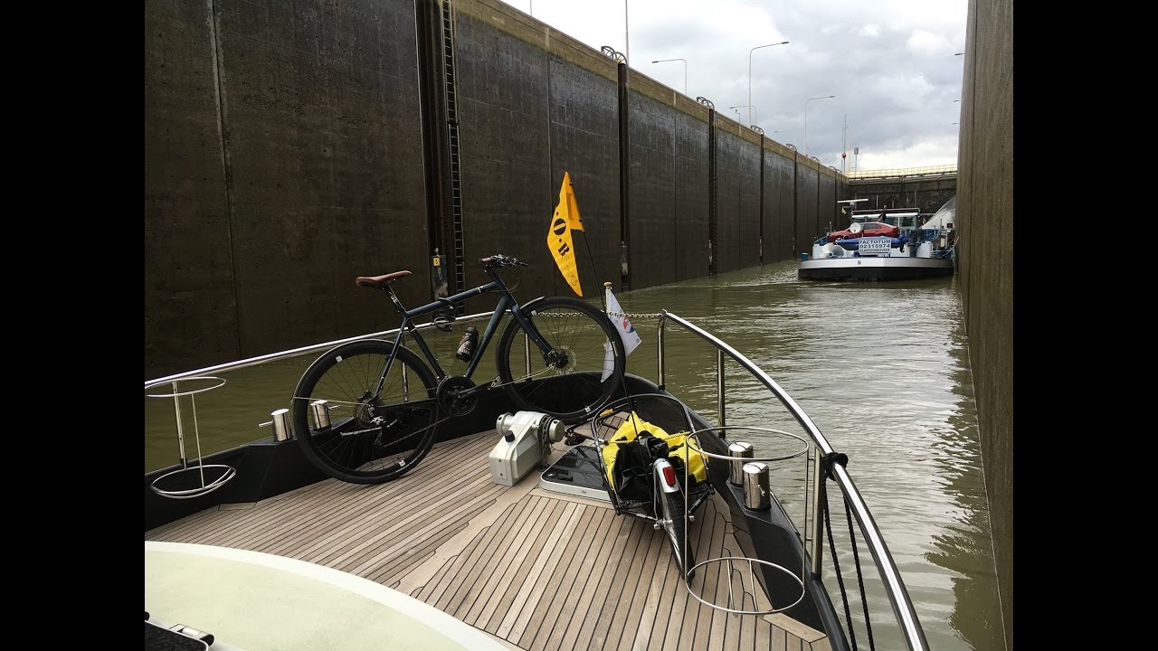 4K Timelapse Maasbracht - Julianakanaal - Maastricht - Liege with Linssen GS 430 Free Spirit