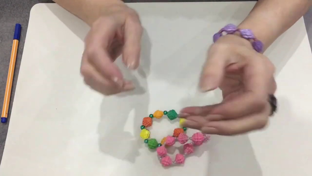 Браслеты из гофрокартона