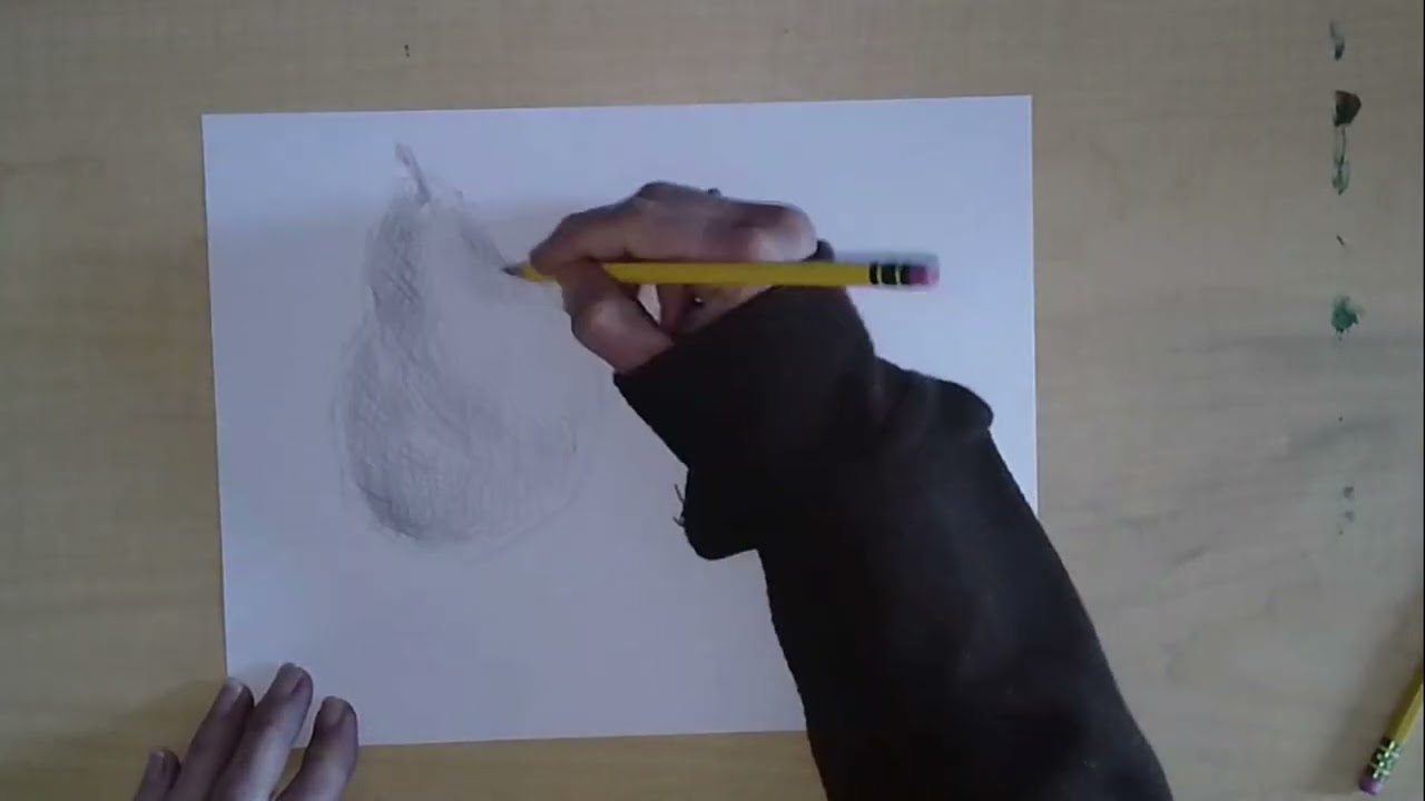 cross hatching practice pear