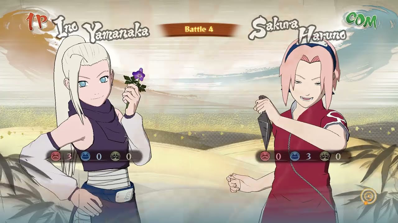 PTS Ino (Long hair) Vs PTS Sakura:Naruto Shippuden Ultimate Ninja Storm 4 Evolution