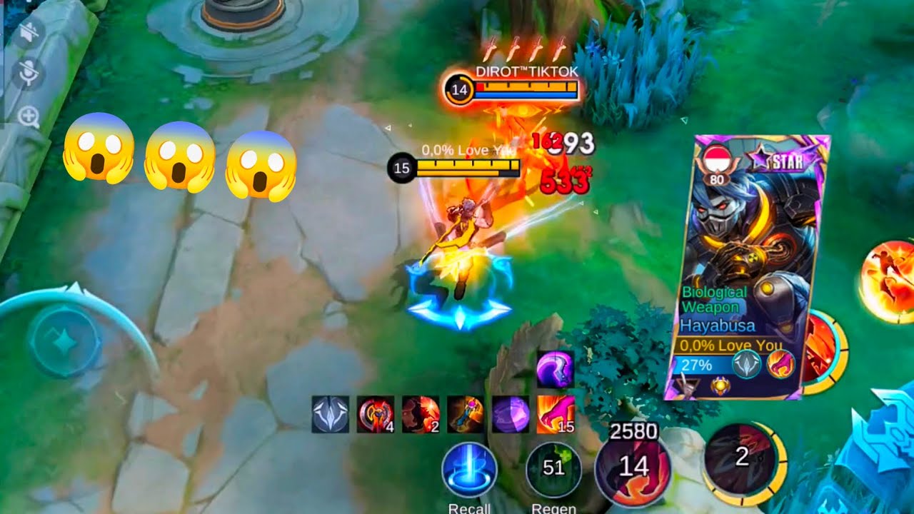 Full Aggressive Hayabusa Dameg Sakit Gameplay Satset -Mobile Legends