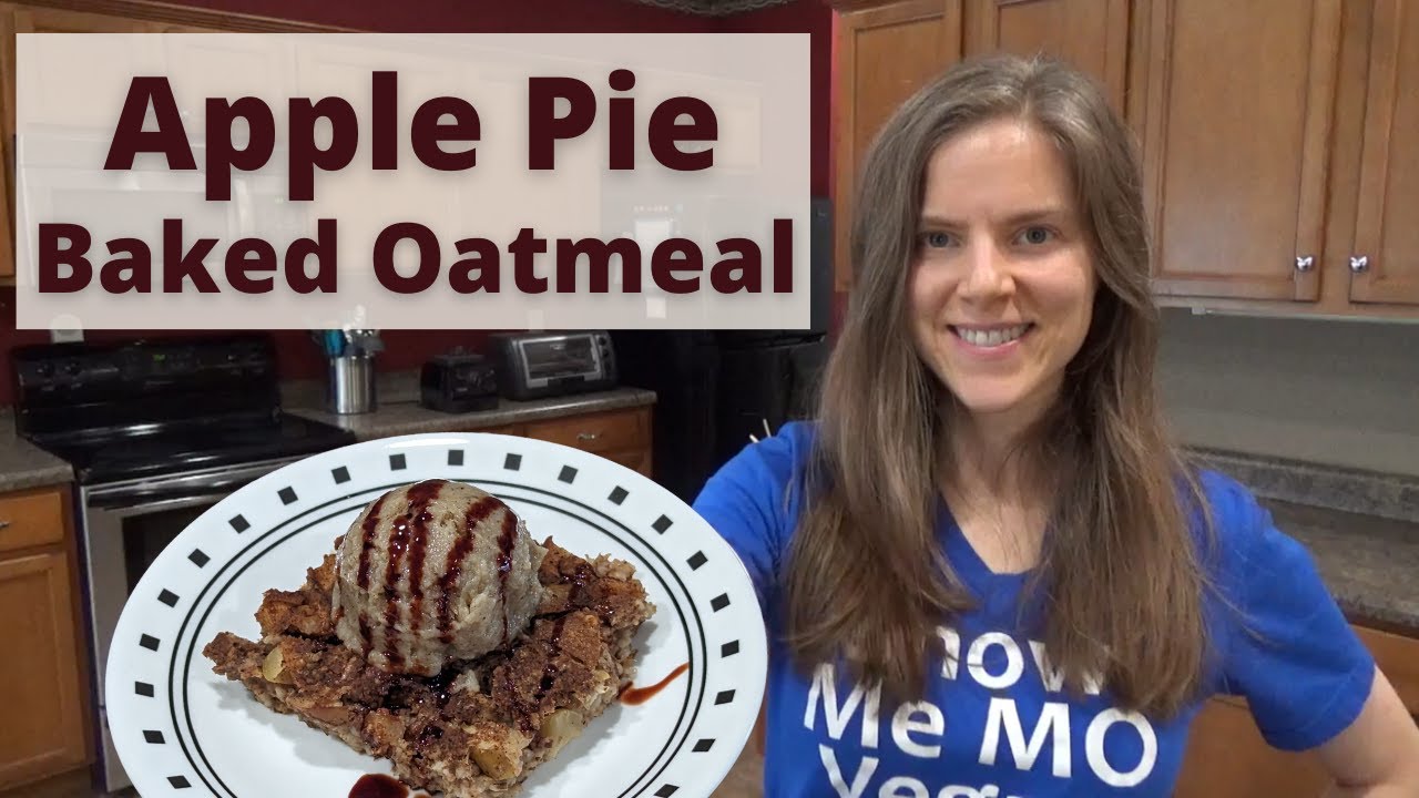 Apple Pie Baked Oatmeal (Steel Cut Oats)